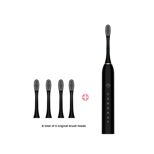 Electric Ultrasonic Toothbrush Six Speed Mode Home Soft Hair USB Charging Waterproof Adult Tooth Cleaner Automatic Couple Set